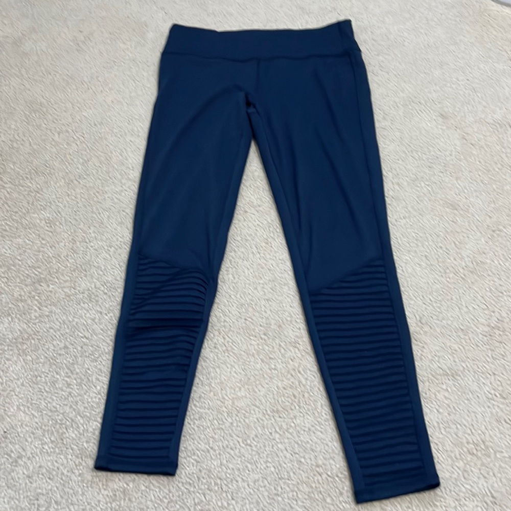 Threads 4 Thoughts Dark Navy Blue Leggings size S Small